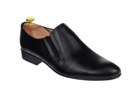 Marimea 42 Pantofi barbati cu elastic eleganti din piele naturala - Mod Negru